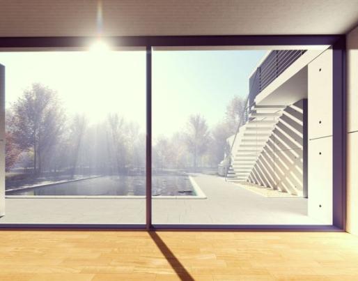 Sun shining through the windows