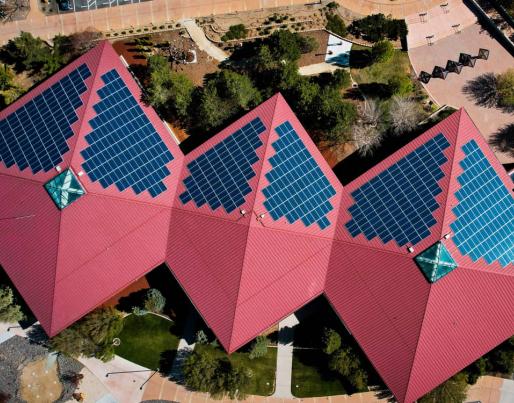 building photovoltaics city roof
