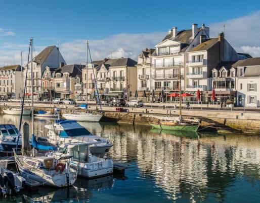 City by the river in France