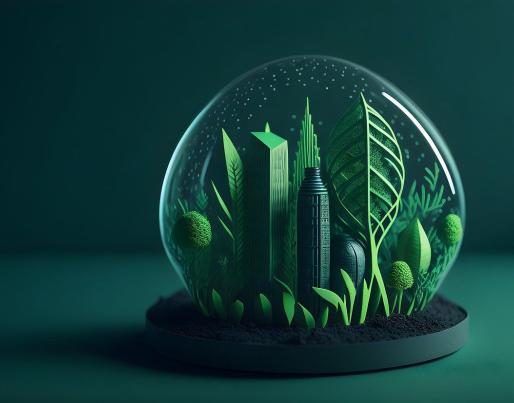 Illustration for green buildings