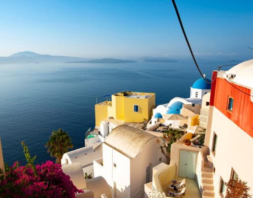 greece island building houses