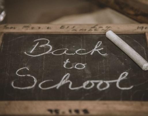 chalkboard back to school sign