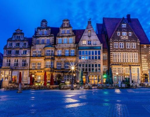 Buildings in the city of Bremen, Germany