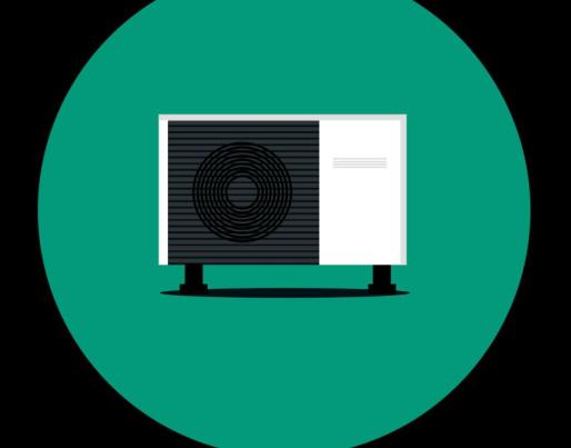 Illustration of a heat pump