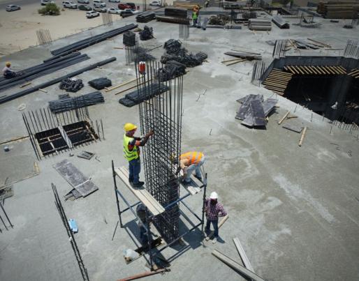 workers construction site