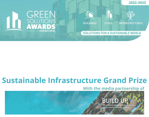 Sustainable Infrastructure Grand Prize banner from Construction 21