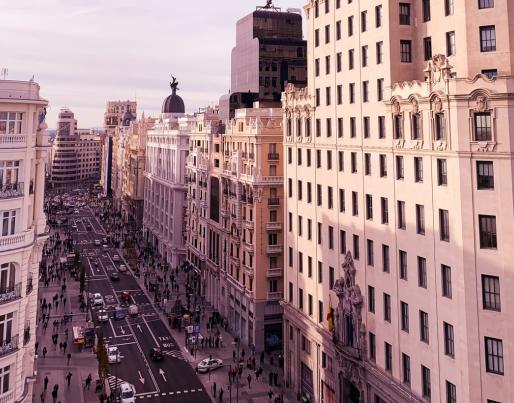 buildings madrid european city street