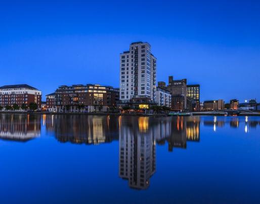 City of Dublin, night view