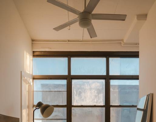 indoor fan room modern building