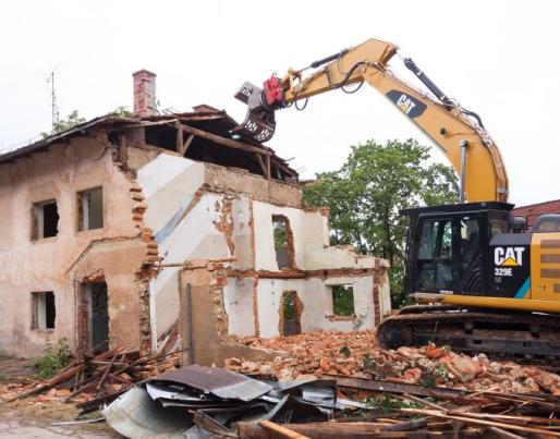 Old house demolition