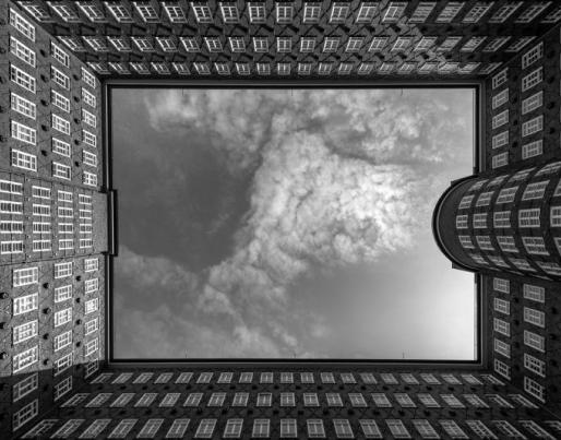 Building facades and sky