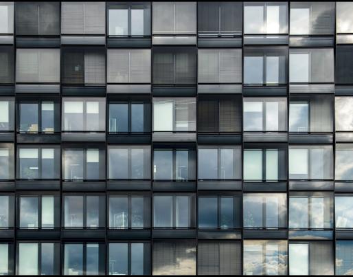 modern building facade window