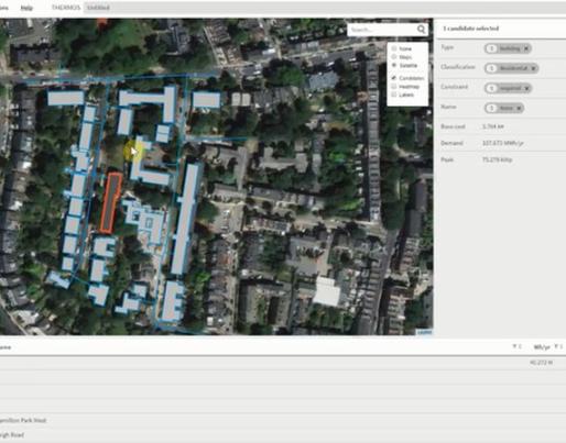Screenshot of THERMOS software