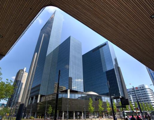Modern buildings in Rotterdam