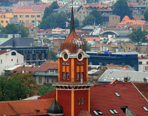 Overview of city of Sarajevo