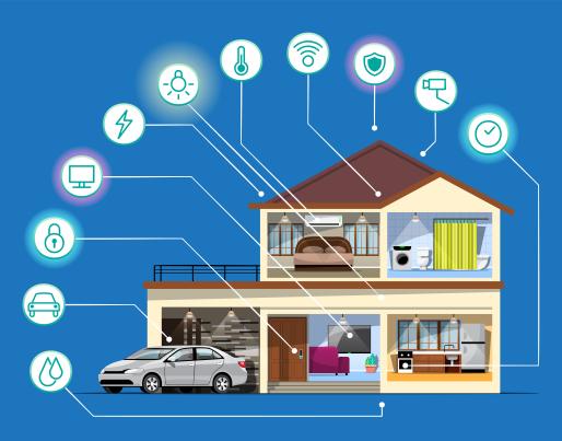 Smart technology in a residential building