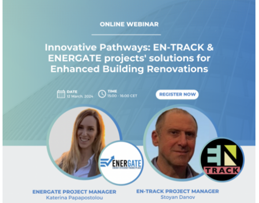 EN-TRACK & ENERGATE projects' solutions for Enhanced Building Renovations