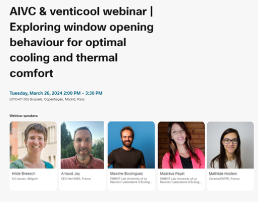 Exploring window opening behaviour for optimal cooling and thermal comfort