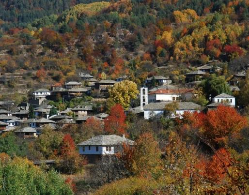 Houses in Kovachevitza, Bulgaria