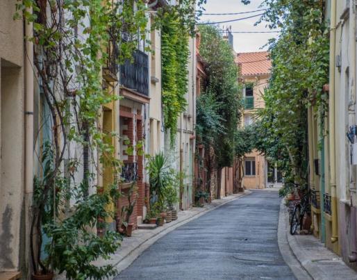 Street with old buildings