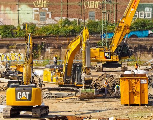 A demolition site