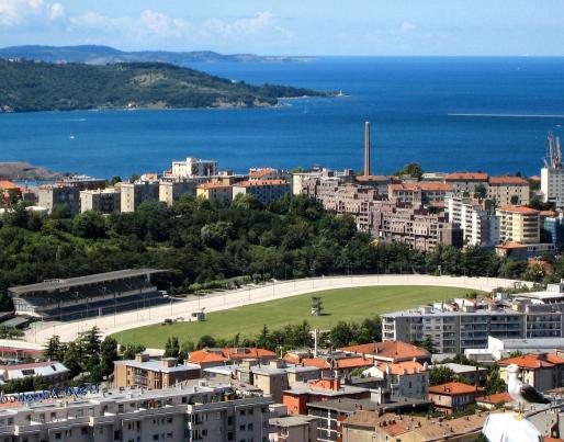 Overview of city of Trieste, Italy