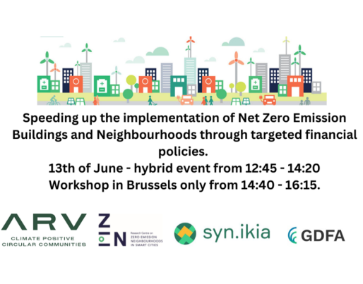 Speeding up the implementation of Net Zero Emission Buildings and Neighbourhoods through targeted financial policies
