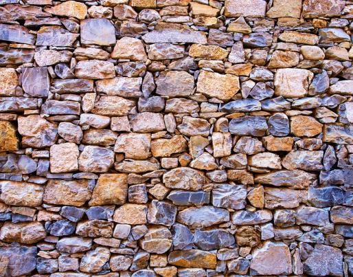 A wall of stones