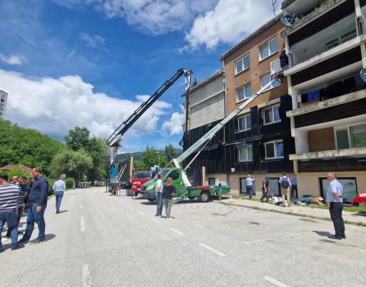 installation prefabricated facades