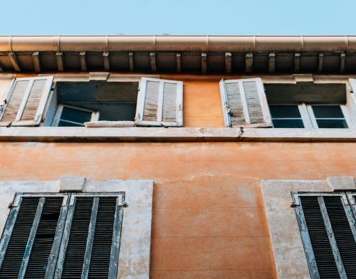 building old facade europe