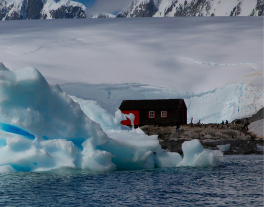 A building in the Antartic