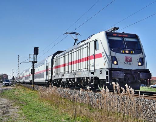 A Deutsche Bahn train