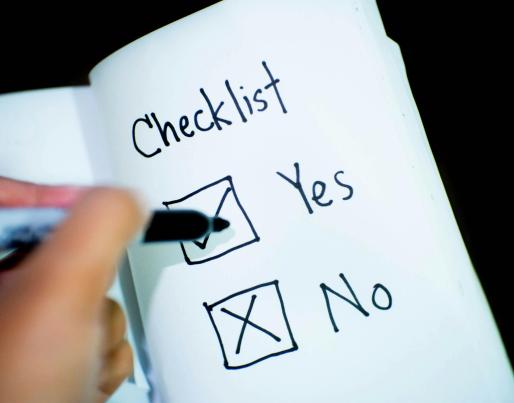 A checklist