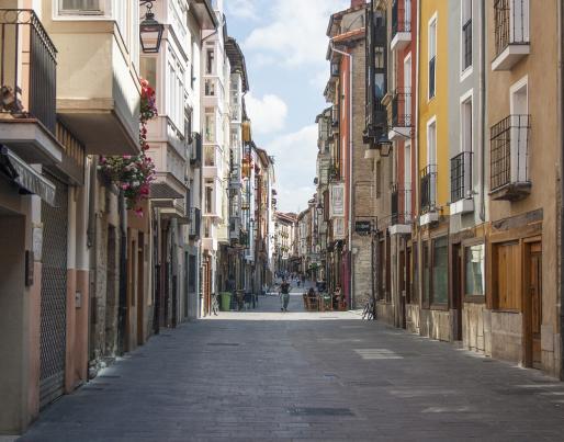 An alley in Gasteiz, Basque Country