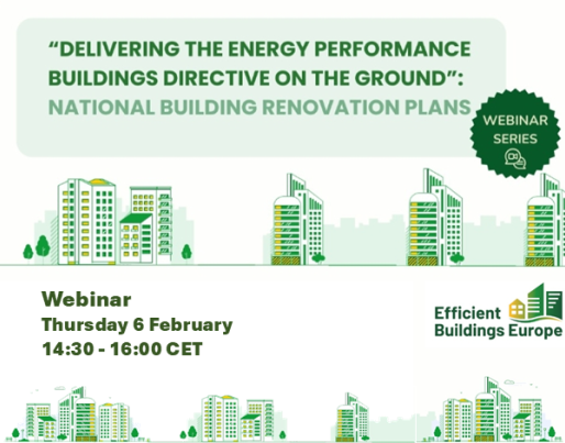 Efficient Buildings Europe | Webinar | Delivering the EPBD: National Building Renovation Plans