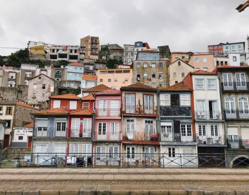 Colorful houses in Porto