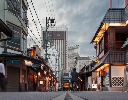 A view of a city in Japan