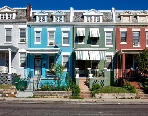 Colorfull terraced houses