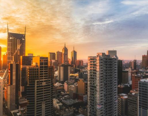 A view of Melbourne