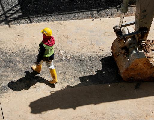 A construction worker