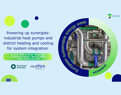 Powering up synergies: industrial heat pumps and district heating and cooling for system integration