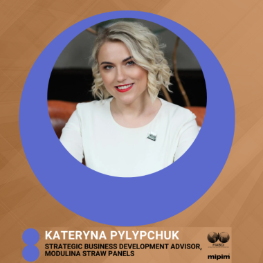 Kateryna Pylypchuk, vice-president of FIABCI-Ukraine, strategist in Modulina Straw Panels