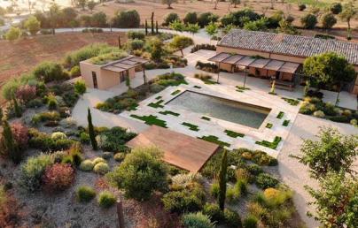 Areal overview of the single-family house in Mallorca