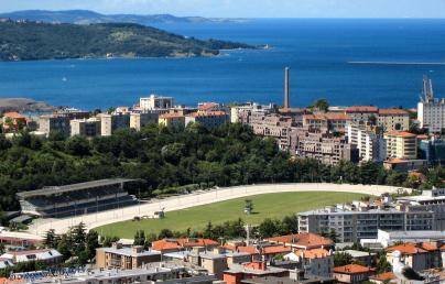Overview of city of Trieste, Italy