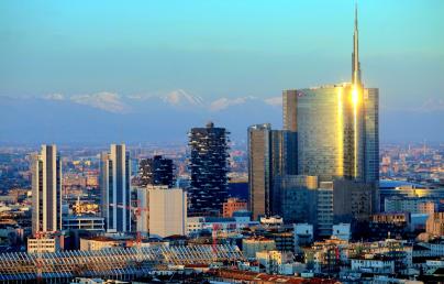 A view of Milan's skyscrapers