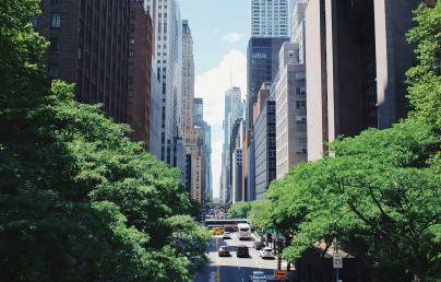 A view of a New York street