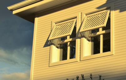 A house with timber facades