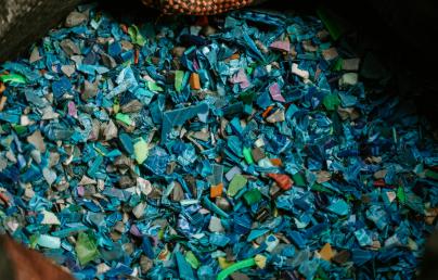 A bag containing plastic