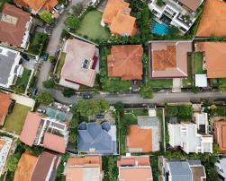 houses aerial view energy