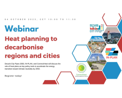 Webinar – Heat Planning to decarbonise regions and cities